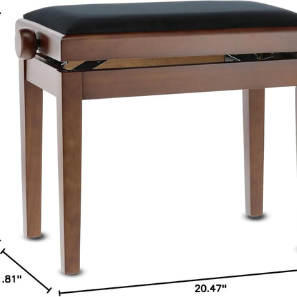 Piano Bench Deluxe  | Brown