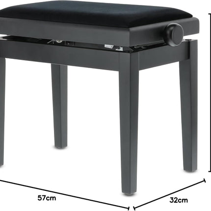 Piano Bench Deluxe | Black